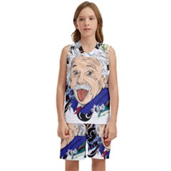 Albert Einstein Physicist Kids  Basketball Mesh Set by Maspions