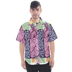 Brain Heart Balance Emotion Men s Short Sleeve Shirt