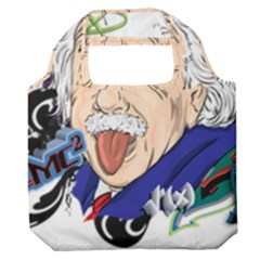 Albert Einstein Physicist Premium Foldable Grocery Recycle Bag