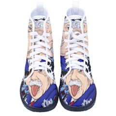 Albert Einstein Physicist Kid s High-top Canvas Sneakers