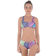 Brain Heart Balance Emotion Criss Cross Bikini Set