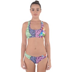 Brain Heart Balance Emotion Cross Back Hipster Bikini Set