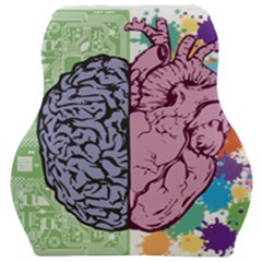 Brain Heart Balance Emotion Car Seat Velour Cushion 