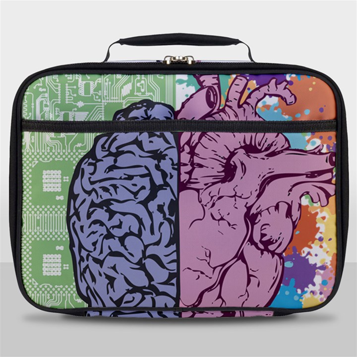 Brain Heart Balance Emotion Full Print Lunch Bag