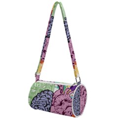 Brain Heart Balance Emotion Mini Cylinder Bag