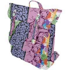 Brain Heart Balance Emotion Buckle Up Backpack by Maspions