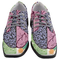 Brain Heart Balance Emotion Women Heeled Oxford Shoes