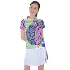 Brain Heart Balance Emotion Women s Polo T-shirt