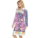 Brain Heart Balance Emotion Long Sleeve Velvet Robe View2