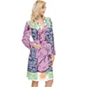 Brain Heart Balance Emotion Long Sleeve Velvet Robe View3