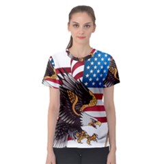 American Eagle Clip Art Women s Sport Mesh T-shirt