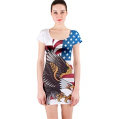 American Eagle Clip Art Short Sleeve Bodycon Dress