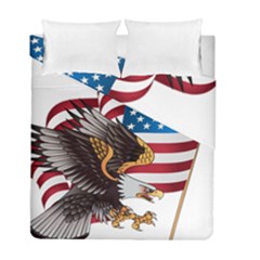 American Eagle Clip Art Duvet Cover Double Side (full/ Double Size)