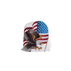 American Eagle Clip Art Drawstring Pouch (xs)