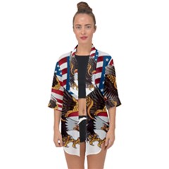 American Eagle Clip Art Open Front Chiffon Kimono