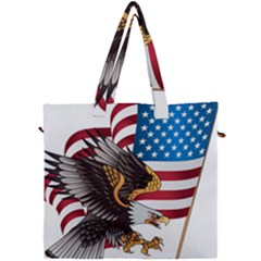 American Eagle Clip Art Canvas Travel Bag