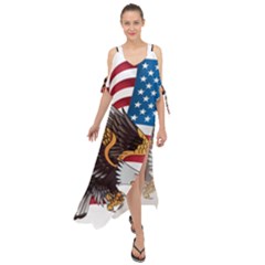 American Eagle Clip Art Maxi Chiffon Cover Up Dress by Maspions