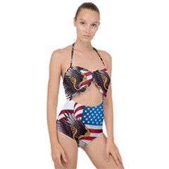 American Eagle Clip Art Scallop Top Cut Out Swimsuit by Maspions