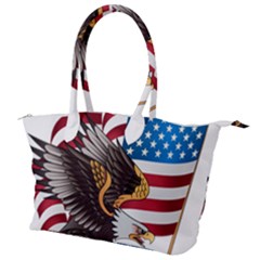 American Eagle Clip Art Canvas Shoulder Bag by Maspions