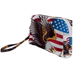 American Eagle Clip Art Wristlet Pouch Bag (small)