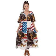 American Eagle Clip Art Kimono Sleeve Boho Dress