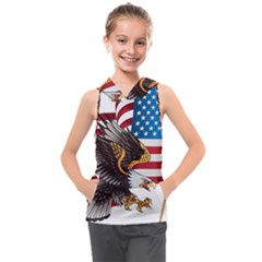 American Eagle Clip Art Kids  Sleeveless Hoodie