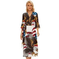 American Eagle Clip Art Midsummer Wrap Dress by Maspions