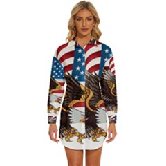 American Eagle Clip Art Womens Long Sleeve Shirt Dress