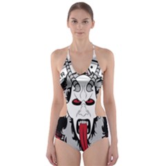 Krampus Cut-out One Piece Swimsuit by Maspions