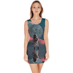 Astronaut Moon Space Nasa Planet Bodycon Dress