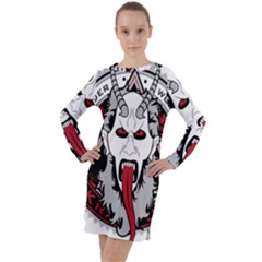 Krampus Long Sleeve Hoodie Dress