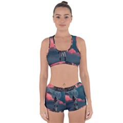 Astronaut Moon Space Nasa Planet Racerback Boyleg Bikini Set