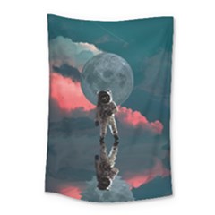 Astronaut Moon Space Nasa Planet Small Tapestry