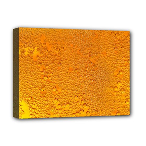 Beer Bubbles Pattern Deluxe Canvas 16  X 12  (stretched)  by Maspions