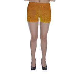 Beer Bubbles Pattern Skinny Shorts