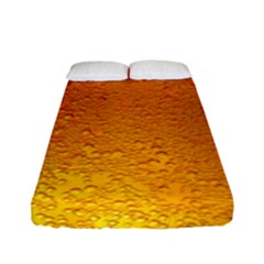 Beer Bubbles Pattern Fitted Sheet (full/ Double Size)