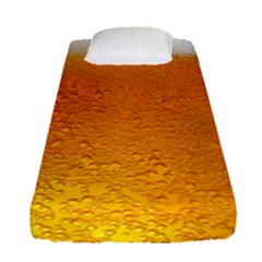 Beer Bubbles Pattern Fitted Sheet (single Size) by Maspions