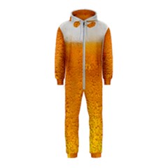 Beer Bubbles Pattern Hooded Jumpsuit (kids)