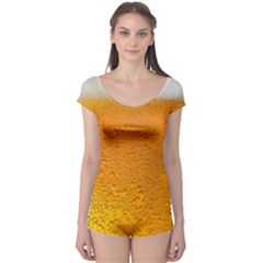 Beer Bubbles Pattern Boyleg Leotard 