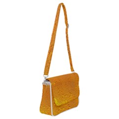 Beer Bubbles Pattern Shoulder Bag With Back Zipper