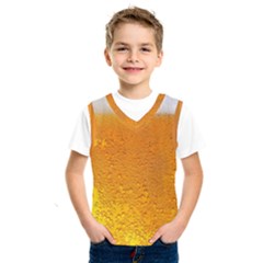 Beer Bubbles Pattern Kids  Basketball Tank Top