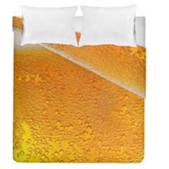 Beer Bubbles Pattern Duvet Cover Double Side (queen Size)