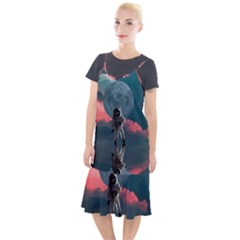 Astronaut Moon Space Nasa Planet Camis Fishtail Dress