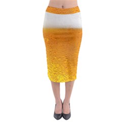 Beer Bubbles Pattern Midi Pencil Skirt