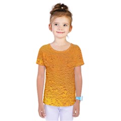 Beer Bubbles Pattern Kids  One Piece T-shirt