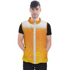 Beer Bubbles Pattern Men s Puffer Vest by Maspions