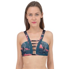 Astronaut Moon Space Nasa Planet Cage Up Bikini Top