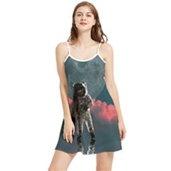 Astronaut Moon Space Nasa Planet Summer Frill Dress by Maspions