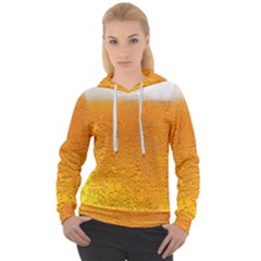 Beer Bubbles Pattern Women s Overhead Hoodie