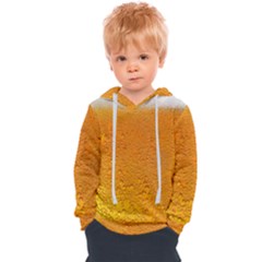 Beer Bubbles Pattern Kids  Overhead Hoodie by Maspions